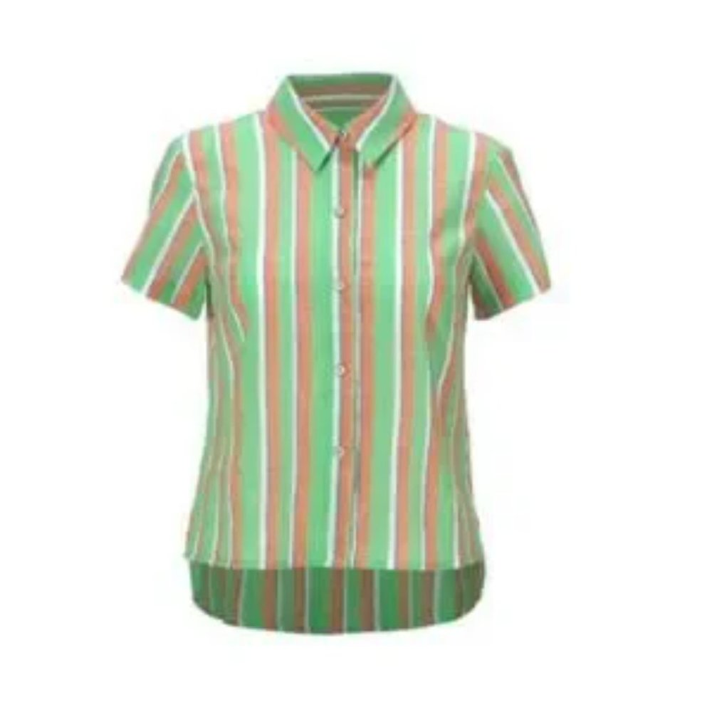 Cabi Striped Camp Top Shirt Spring 2022 Style # 6201 SIZE SMALL